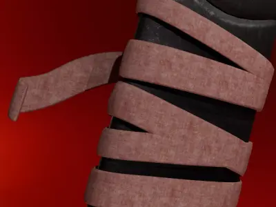 Stylized Fantasy Sword with Scabbard  Game Ready Weapon 3D model