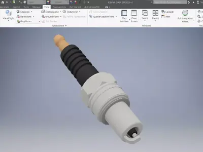 Spark Plug 3D Model 3D model