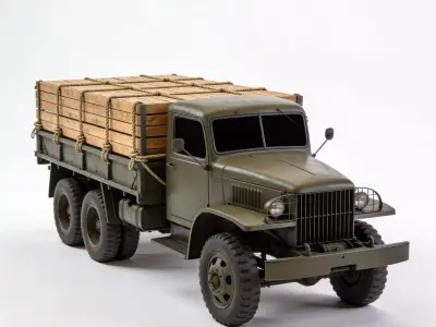 WWII Light Tank 3D  Low-poly 3D model