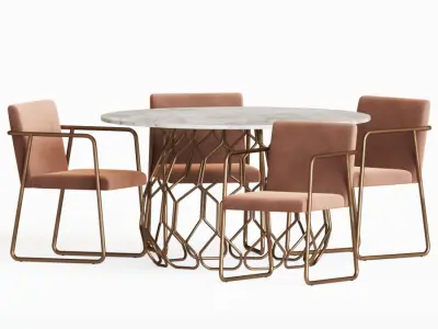 Dining Set 73 3D model
