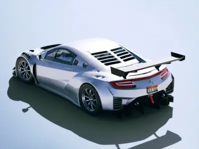 Honda NSX GT3 2019 Low-poly 3D model