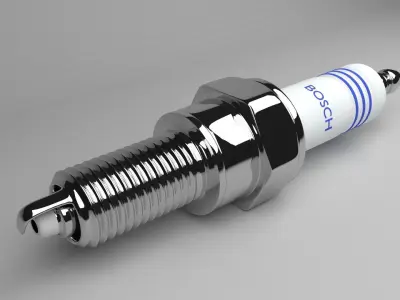 Spark Plug 3D model V2