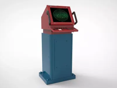 radar ship module and boat navigation 3D model