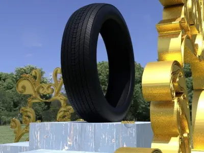 ORTAS TIRE NO 3 Low-poly 3D model