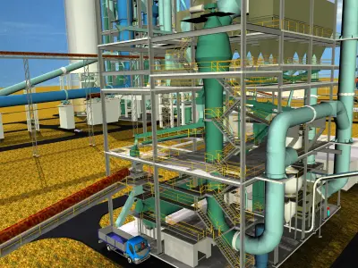 Cement Mill Department Free 3D model