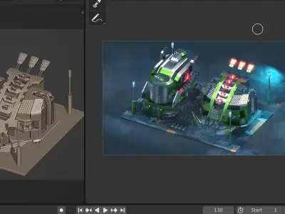 Sci-Fi  Concept 3D model