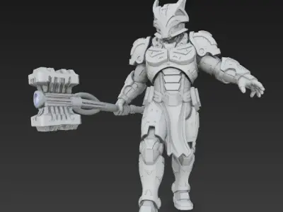 3D Printable Iron Oath Skystrike Armored Infantry 3D model