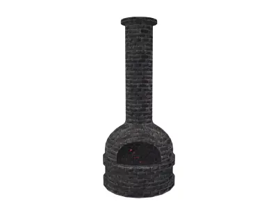 Medieval Chimney Low-poly 3D model