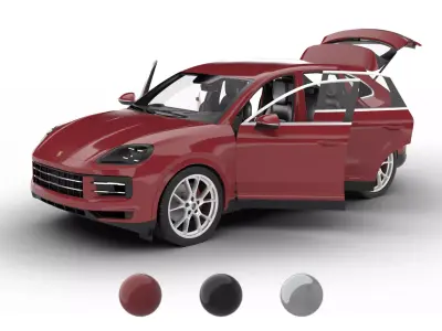 Porsche Cayenne S 2025 HQ 3d model 3D model