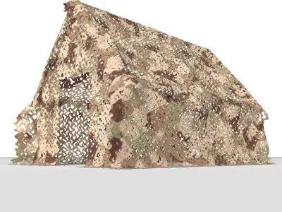 Camouflage netting Low-poly 3D model