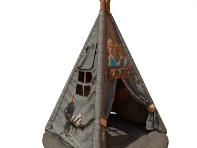 indian tent 3D model