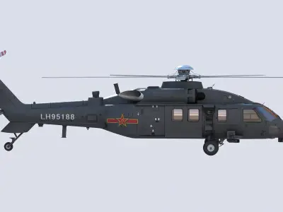 Harbin Z-20 3D model