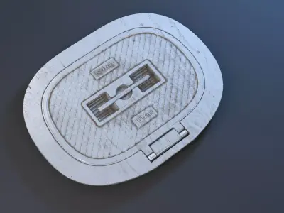 Deck Hatch PBR 3D model