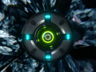 Spaceship Sci-fi Animated High detailed 3D model Free 3D model