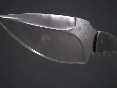 Browning Knife Low-poly 3D model
