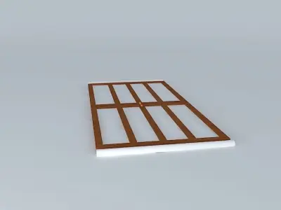 Architectural detail wooden frame Free 3D model