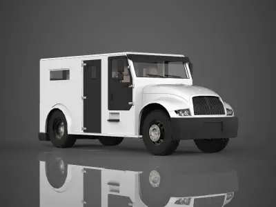 military truck 3D model by Deepocean