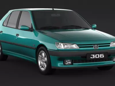 Peugeot 306 Mk1 Hatchback 3D model