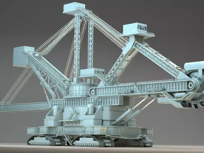 heavy duty miner 3D model