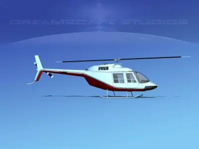 Bell 206 JetRanger V04 3D model