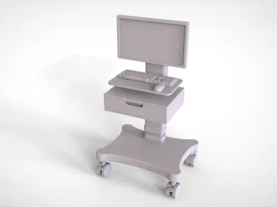 Hospital Medicinal Cart 3D model