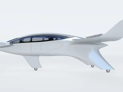 Lilium Jet Flying Taxi P 3D model