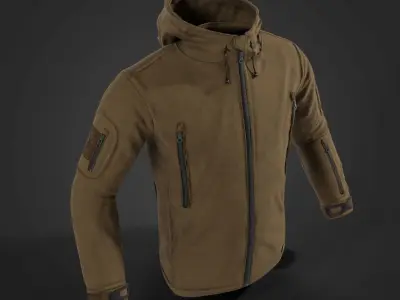 PATRIOT HF Helikon-Tex fleece jacket Low-poly 3D model