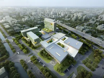 3Dmax fashion city commercial square building 162 3D model