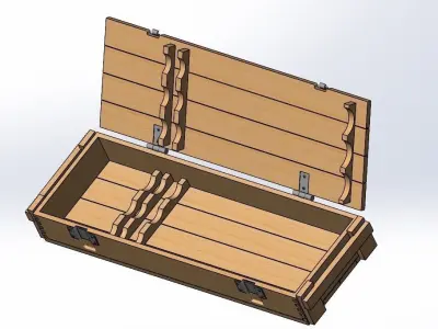  Ammo box for the german cannon PAK40 Free 3D print model
