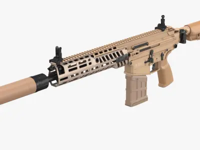 Assault Rifle SIG MCX Spear 3D model
