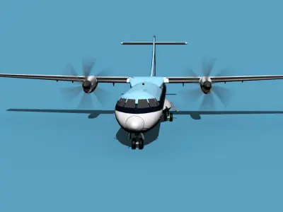 ATR  ATR-72-600 Universal Charter 3D model