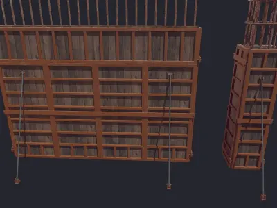 Formwork Reinforcment Low-poly 3D model