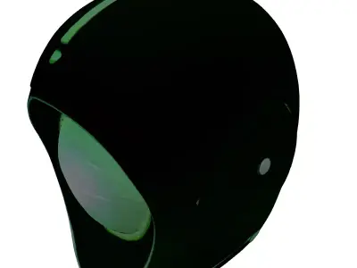 Futuristic Robot AI Head Concept 3D model