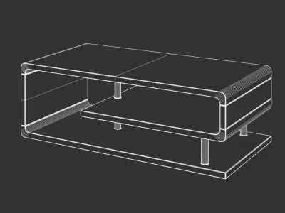  Replica Sublime Contemporary Coffee Table Model, White 