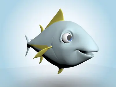Cartoon Tuna 3D model