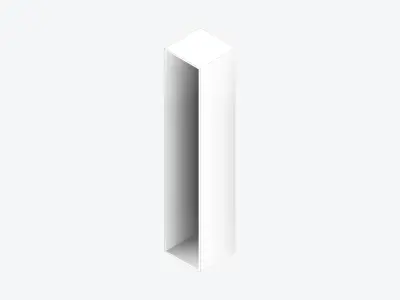 Kinda Locker - Plastic - Locka - Single Tier Low-poly 3D model