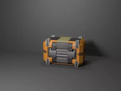 Hard Surface Model Box 3D model