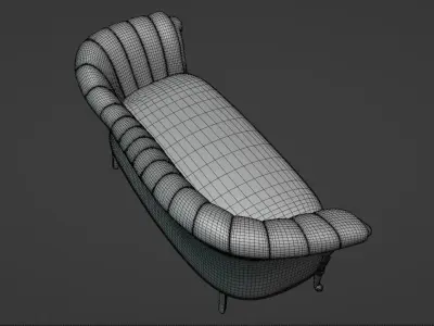 Furniture Sofa Chaise Lounge Collection 3D Model Pack