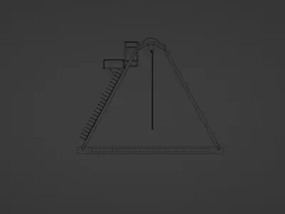 Gantry crane 3D model