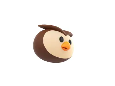 Prop160 Owl Head 3D model