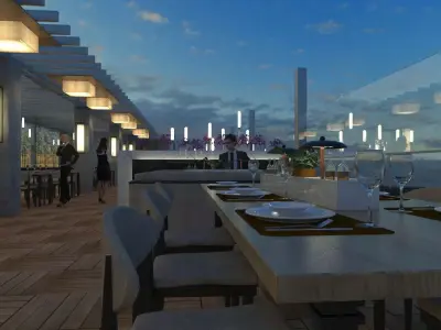 Sketchup Restaurant 3D model