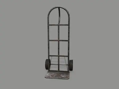 Trolley hand truck - hand truck Low-poly 3D model