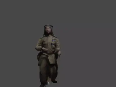 Muslim soldier Free 3D model