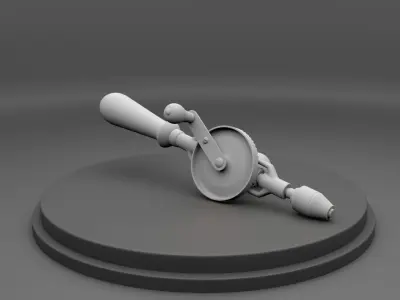 Stanley England Hand Drill 3D model