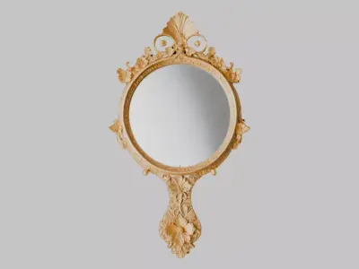 Ornate Spoon or Ladle Low-poly 3D model