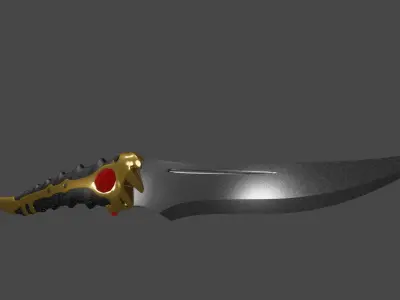 ARYA STARK DAGGER   CATSPAW VELYRIAN STEEL DAGA ZARPA DE GATO  3D model