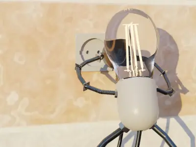 Bulb Guy Free 3D model
