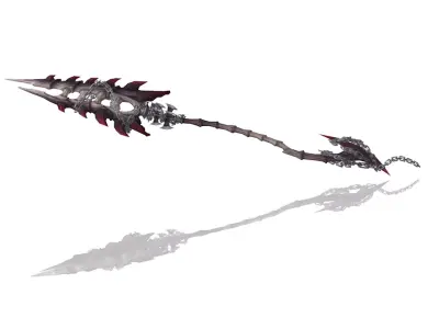 Bone Spear Low-poly 3D model