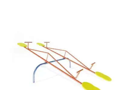 Children Size Recreational Seesaw 3D model