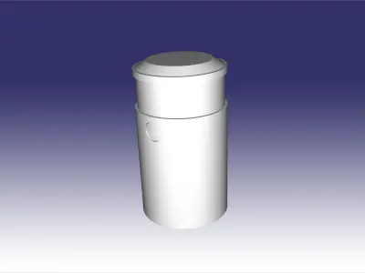 KOBE 3b30 cluster munition in section 3D print model